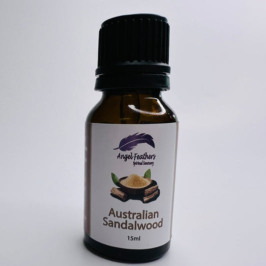 Australian Sandalwood, Crystal Infused Fragrance Oil 15ml